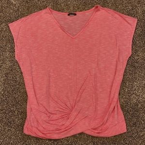 VENUS Twist Front Detail Short Sleeve Shirt